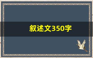 叙述文350字