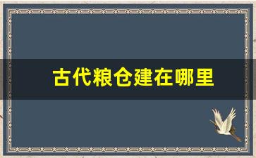 古代粮仓建在哪里