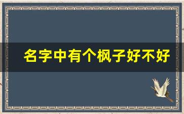 名字中有个枫子好不好_枫这个字的寓意