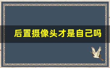 后置摄像头才是自己吗