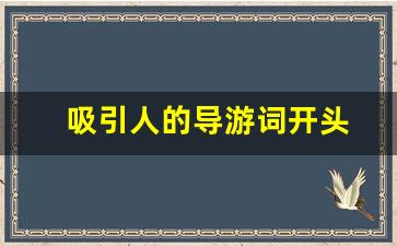 吸引人的导游词开头