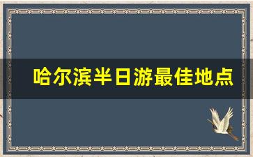 哈尔滨半日游最佳地点