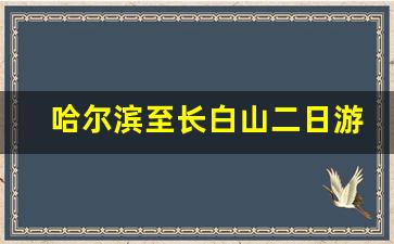 哈尔滨至长白山二日游_长白山二日游跟团价格