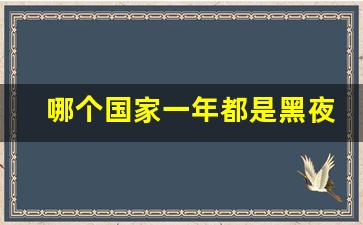 哪个国家一年都是黑夜