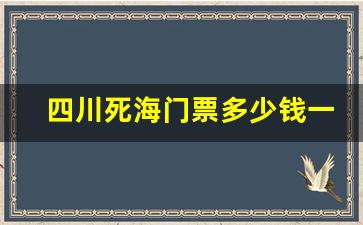 四川死海门票多少钱一张_四川死海好玩吗