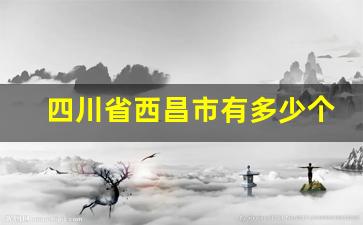 四川省西昌市有多少个县_西昌市地级市还是县级市