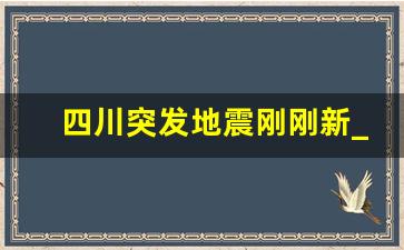 四川突发地震刚刚新_刚发生的地震