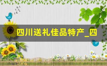 四川送礼佳品特产_四川特产小吃可携带的