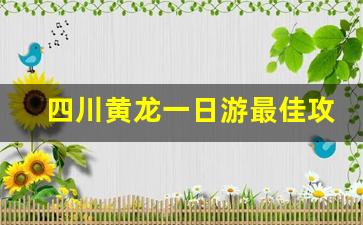 四川黄龙一日游最佳攻略图_四川黄龙旅游景点大全