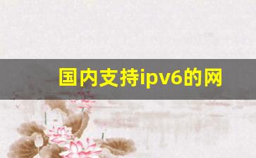 国内支持ipv6的网站