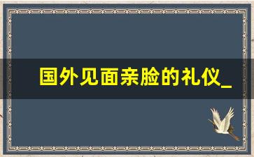 国外见面亲脸的礼仪_意大利贴面礼