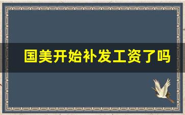 国美开始补发工资了吗_国美2023年还存在吗