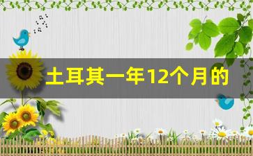 土耳其一年12个月的气温_土耳其一日三餐吃什么