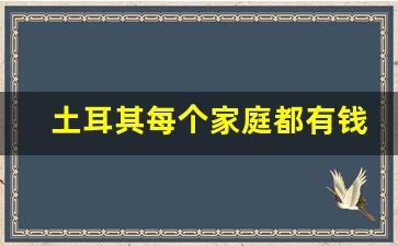 土耳其每个家庭都有钱吗_土耳其南部沿海发达吗