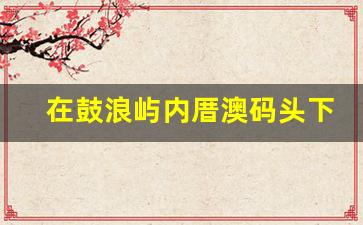 在鼓浪屿内厝澳码头下好吗_内厝澳码头能到中山路吗