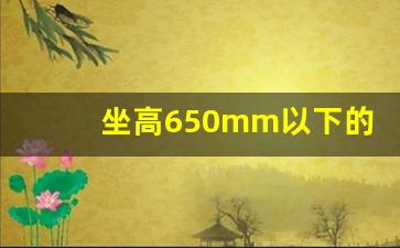 坐高650mm以下的摩托车_座位低的十款摩托车