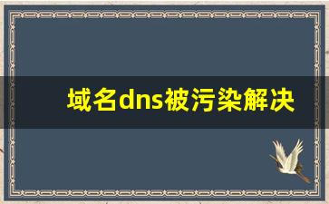 域名dns被污染解决办法