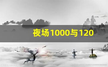 夜场1000与1200小费区别