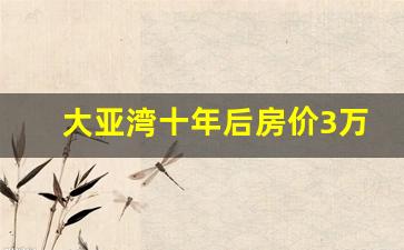 大亚湾十年后房价3万