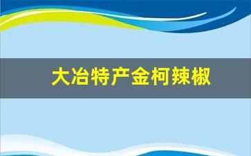 大冶特产金柯辣椒