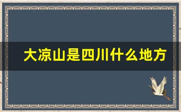 大凉山是四川什么地方