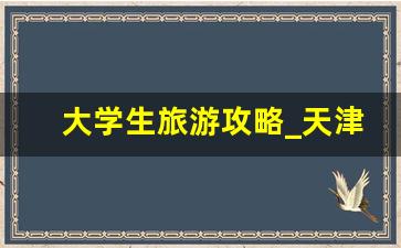 大学生旅游攻略_天津三日游攻略自由行路线