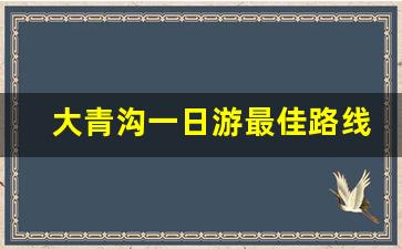 大青沟一日游最佳路线图_去大清沟玩一天要多少钱