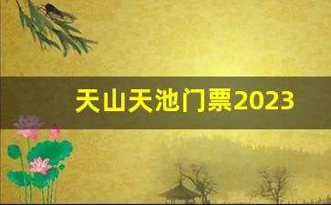 天山天池门票2023_长白山天池门票优惠政策