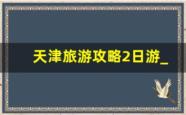 天津旅游攻略2日游_带孩子天津两日游攻略