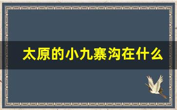 太原的小九寨沟在什么地方_小九寨沟好吗