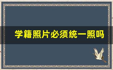 学籍照片必须统一照吗_一年级学籍照片要求