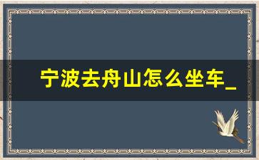 宁波去舟山怎么坐车_上虞到沈家湾码头怎么坐车