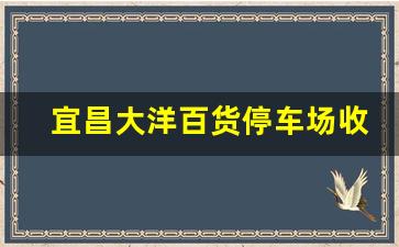 宜昌大洋百货停车场收费标准