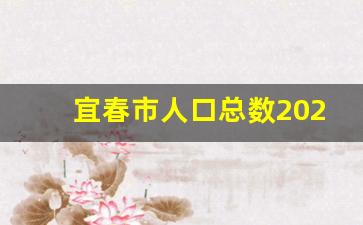 宜春市人口总数2023年是多少_全国人口最少的一个县