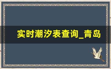 实时潮汐表查询_青岛潮汐15天查询