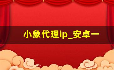 小象代理ip_安卓一键换ip免费版