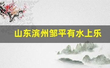 山东滨州邹平有水上乐园吗_山东省滨州市邹平县邮政编码