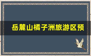 岳麓山橘子洲旅游区预约