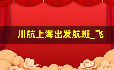 川航上海出发航班_飞机到达时刻表查询