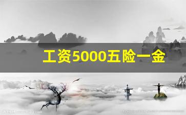 工资5000五险一金公司交多少钱