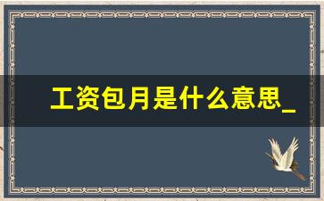 工资包月是什么意思_包月是30天算还是就这一个月