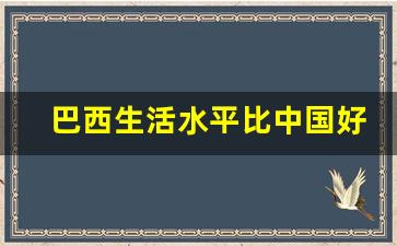 巴西生活水平比中国好