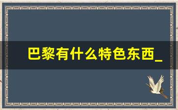 巴黎有什么特色东西_法国巴黎必买清单