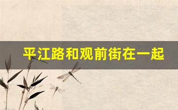 平江路和观前街在一起吗_平江路晚上10点以后可以去吗
