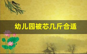 幼儿园被芯几斤合适