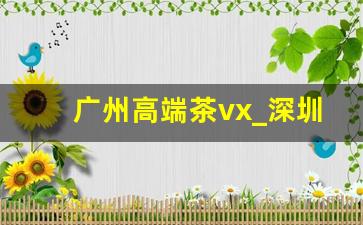 广州高端茶vx_深圳学生品茶