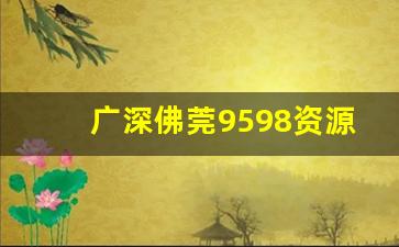 广深佛莞9598资源圃友论坛_广州葵花宝典报告