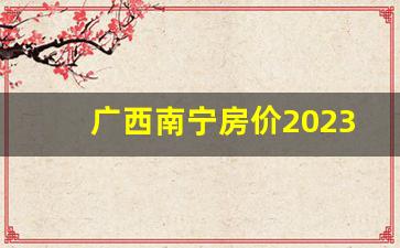 广西南宁房价2023年最新房价