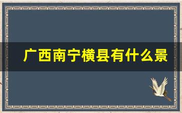 广西南宁横县有什么景点