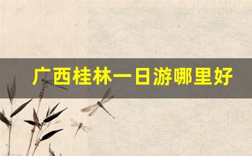 广西桂林一日游哪里好玩_桂林最好玩的5个地方